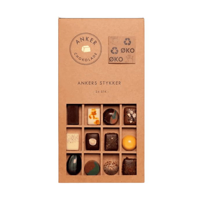 Anker Chokolade - Ankers Stykker, 24 stk.
