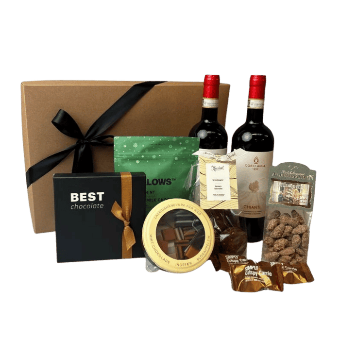 Julehyggepakken - med vin og søde sager