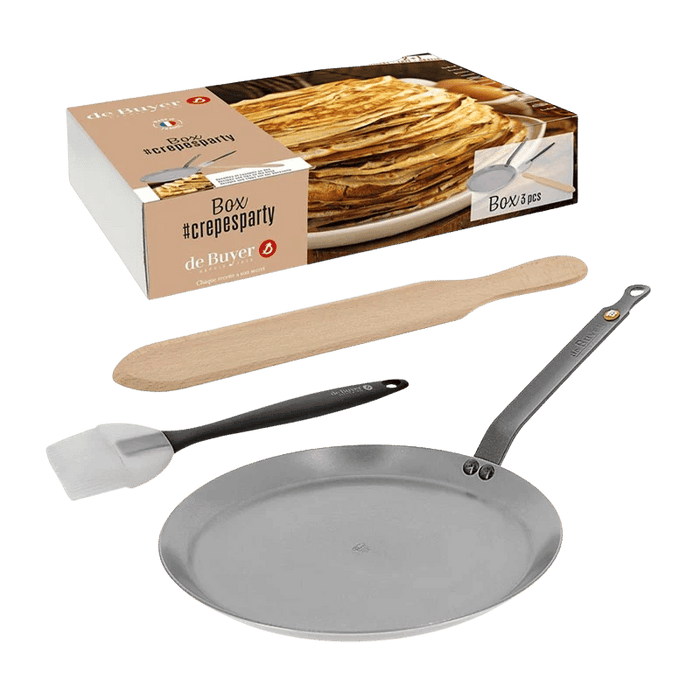 De Buyer – Crêpes sæt med crêpepande og tilbehør