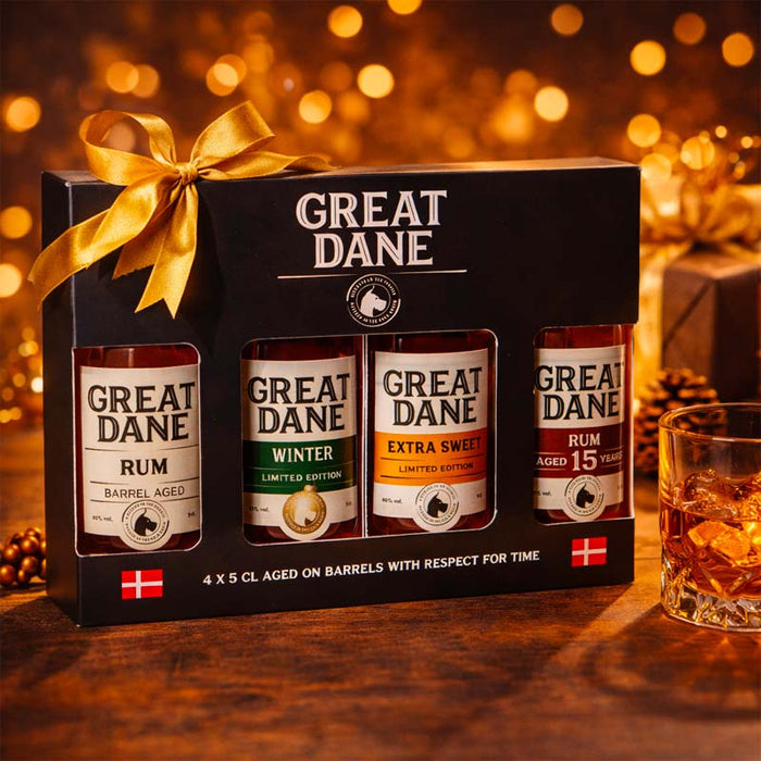 Great Dane Rum - Gaveæske 4 x 5 cl