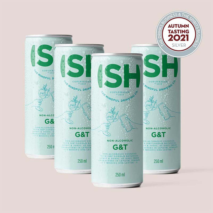 ISH - 4 x Gin og Tonic, 25 cl