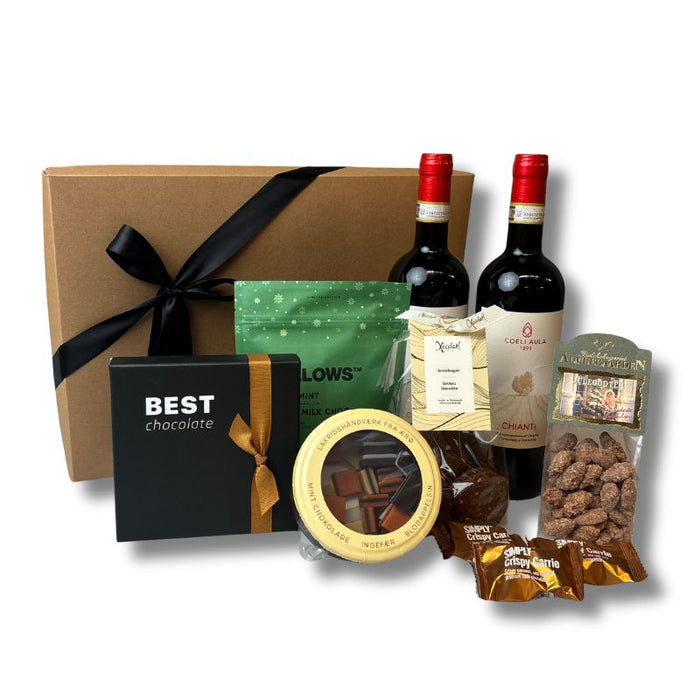 Julehyggepakken - med vin og søde sager