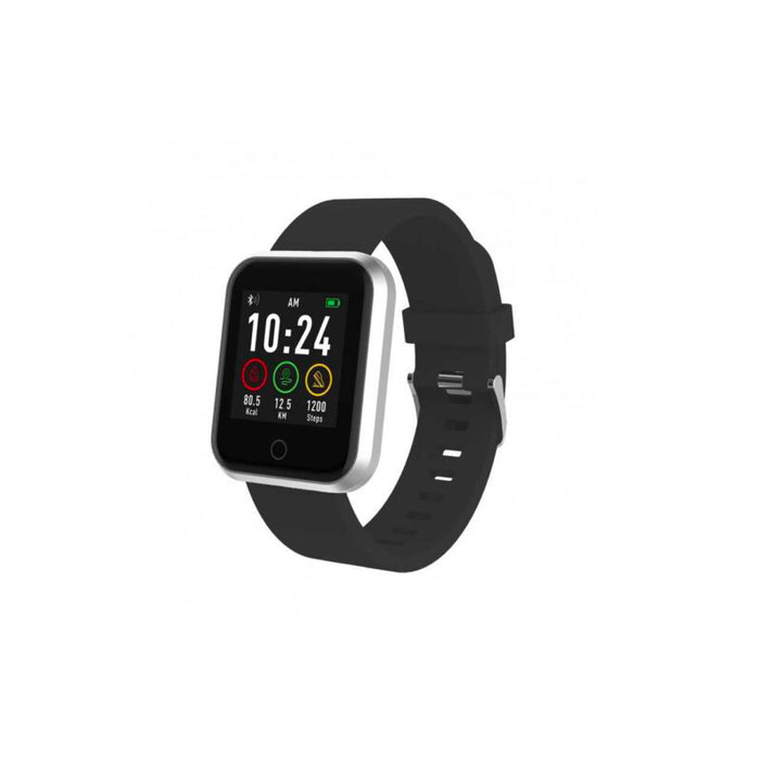 SWISS GO - Smartwatch, sort rem