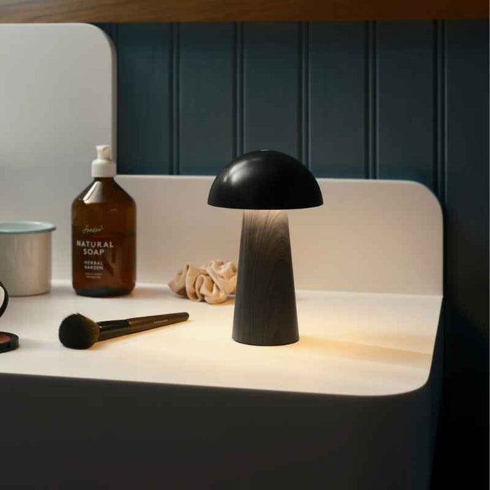 Kreafunk - Bello bærber lampe, brown wood