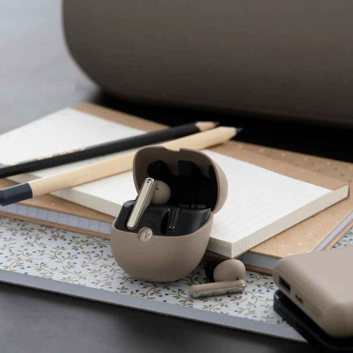 Kreafunk - Pure in-ear høretelefoner, ivory sand