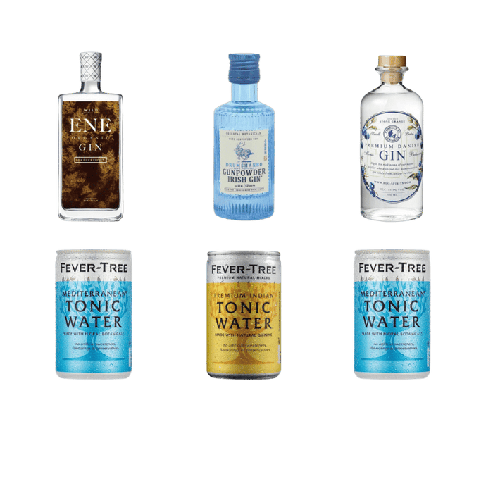 Kun Det Bedste - Smagekasse med 3 x gin