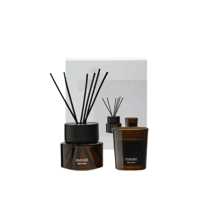 Meraki – Silent Amber diffuser & duftlys