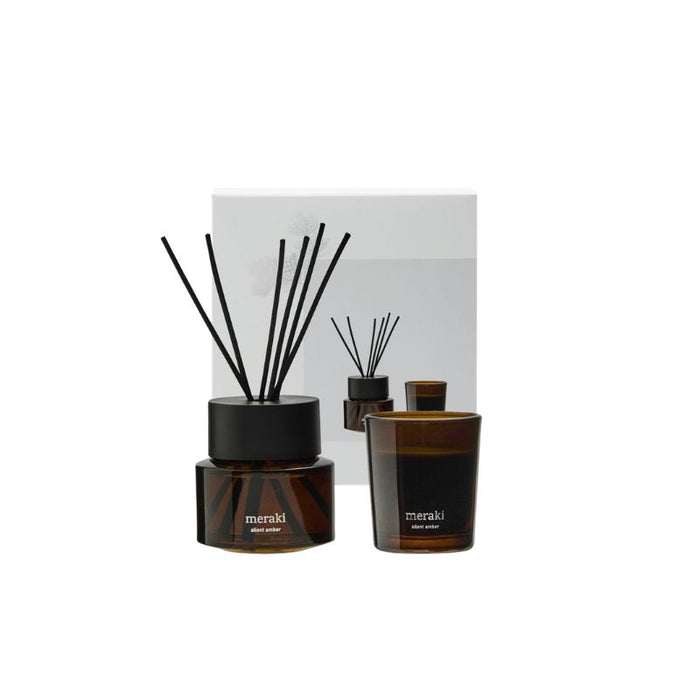 Meraki – Silent Amber diffuser & duftlys