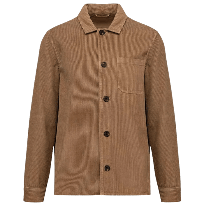 Native Spirit - Overshirt i fløjl, camel