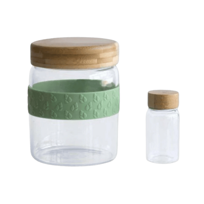 Pebbly - Salatglas m. dressingbeholder