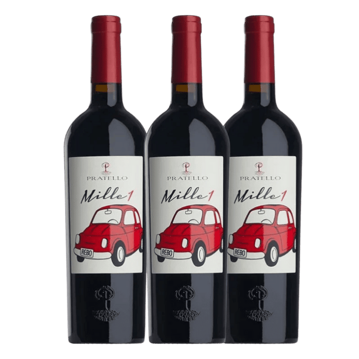 Pratello - Mille1 Garda Rosso DOC, 3 flasker