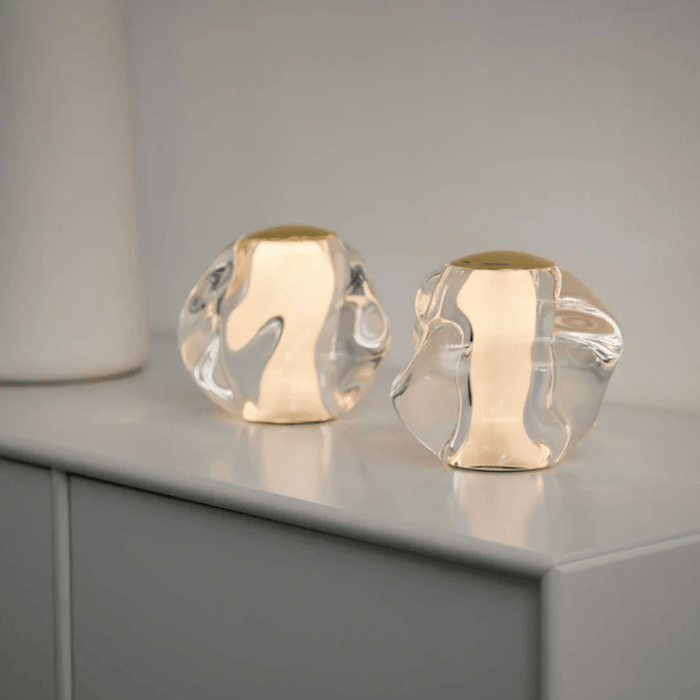 LOOM Design - ICE BALL bordlampe, guld