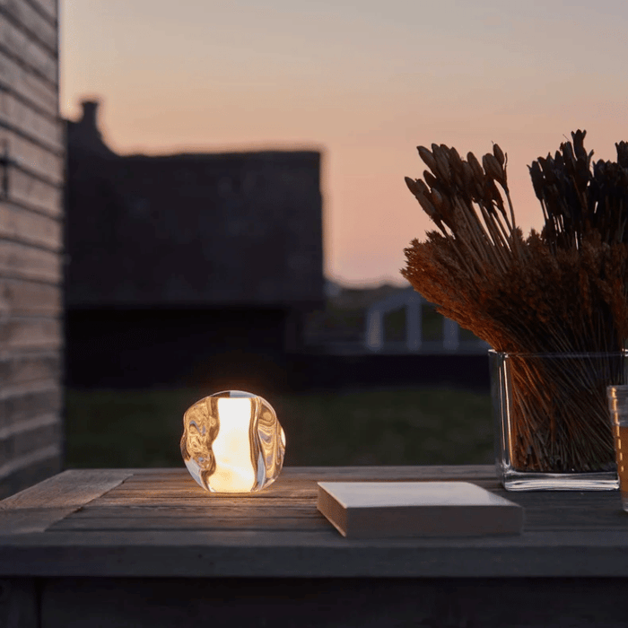 LOOM Design - ICE BALL bordlampe, krom