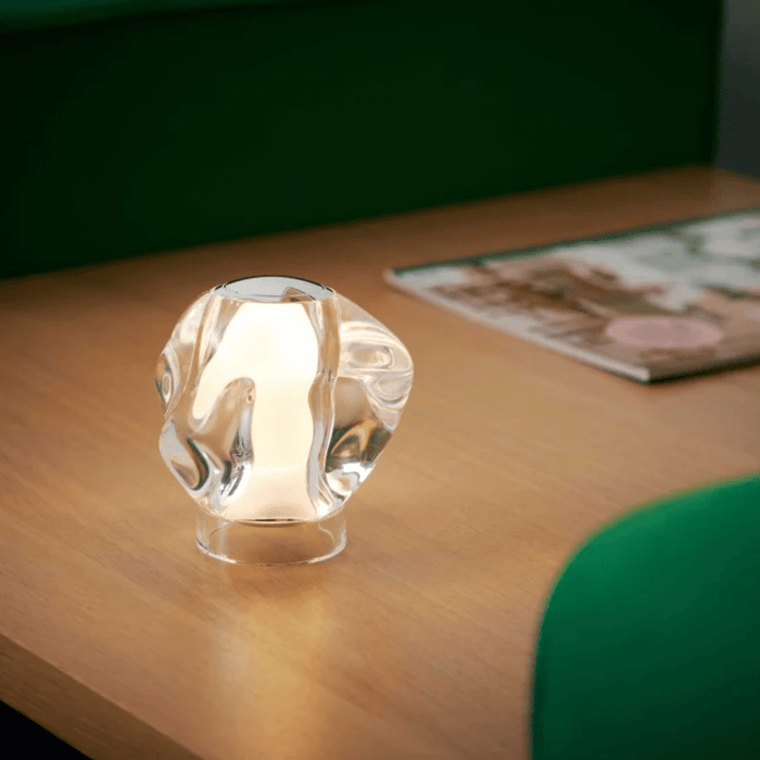 LOOM Design - ICE BALL bordlampe, krom