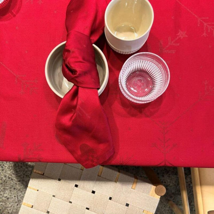 Engholm – NOEL juledug damask, rød, FLERE STØRRELSER