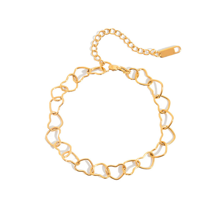 By Stær - Hearts armbånd, forgyldt