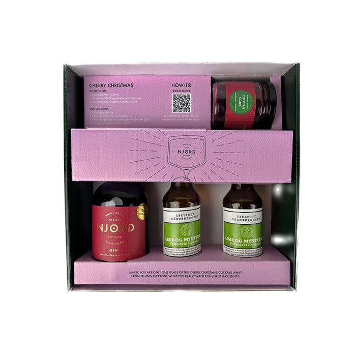 Njord Gin - Merry Cherry Gin Cocktail Kit