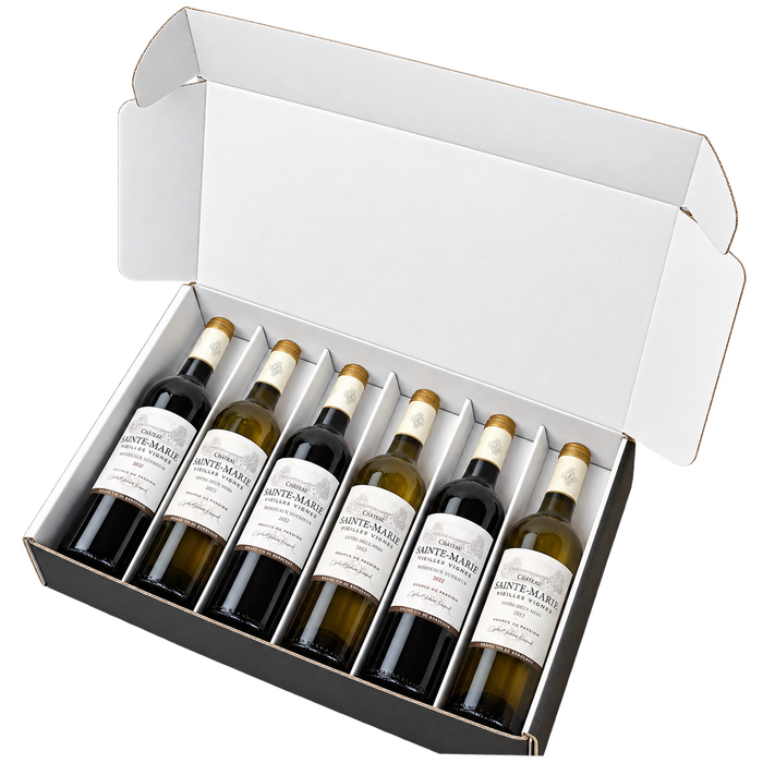 Château Sainte-Marie - rød & hvid, 6 flasker i æske