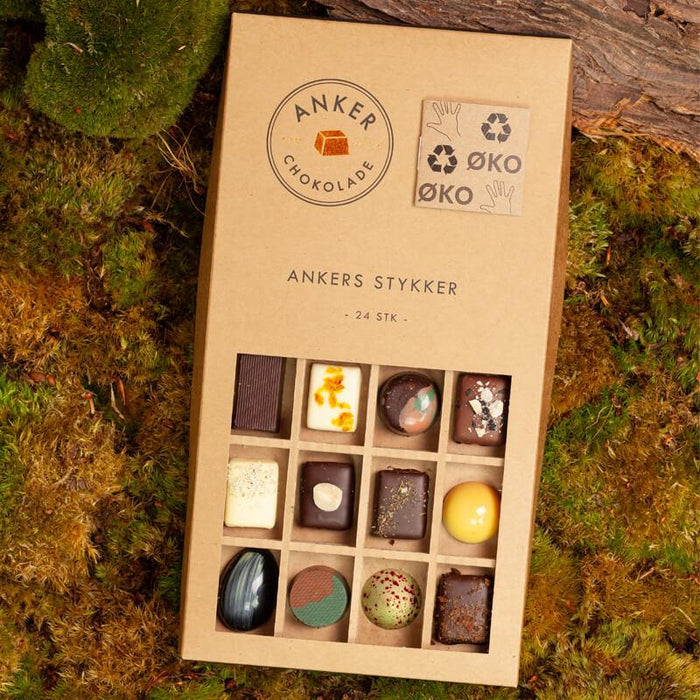 Stor chokolade gaveæske dessertchokolade