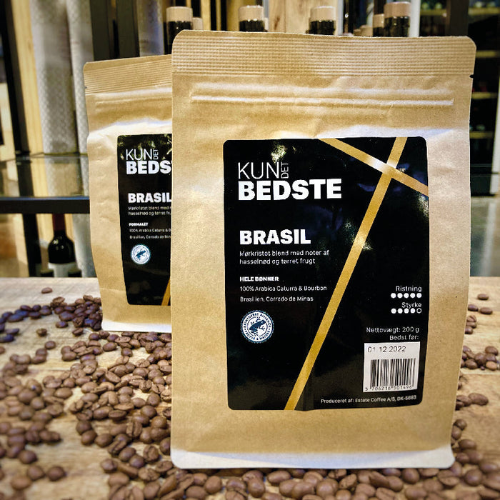 Kun Det Bedste - BRASIL Kaffe - Hele bønner